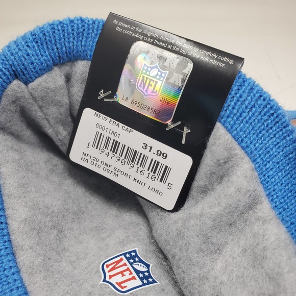 NEW 2020 NFL NEW ERA ON FIELD SIDELINE BEANIE - Los Angeles Chargers - Picture 4 of 4